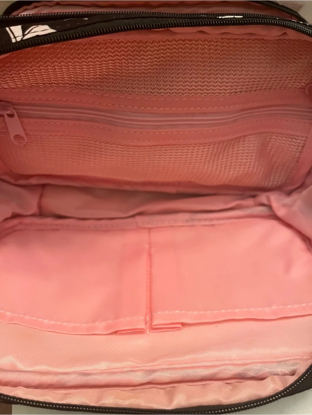 Jill Stuart Black Cosmetic 2/Piece Set w/ Coral Pink Interior (Like New)